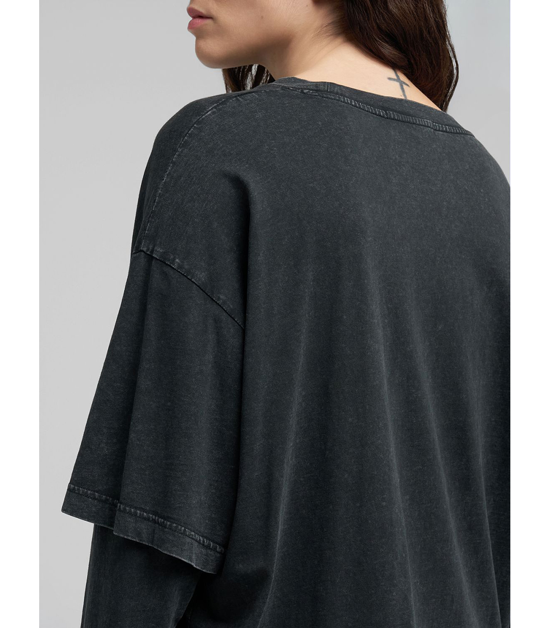 オーバーサイズ・ラウンドネックロングTシャツ 詳細画像 ブラックボード 6